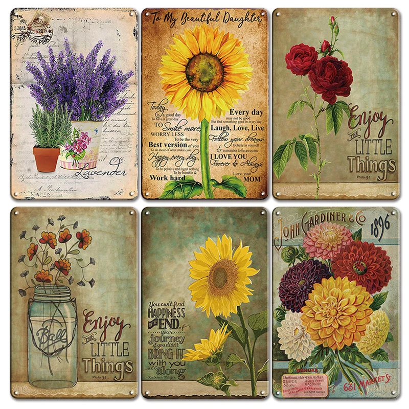 Retro Sunflowers Iron Painting Tin Poster Sign Vintage Yard Garden Home Decoration Metal Plate Door Signs Kid Room Wall Decor
Retro Sunflowers Iron Painting Tin Poster Sign Vintage Yard Garden Home Decoration Metal Plate Door Signs Kid Room Wall Decor