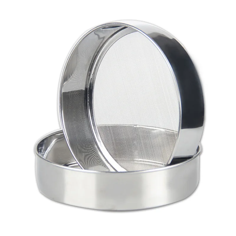 2 Size Stainless Steel Hand-held Round Flour Sieve 40 Mesh Ultra-fine Flour Sieve tools
2 Size Stainless Steel Hand-held Round Flour Sieve 40 Mesh Ultra-fine Flour Sieve tools
