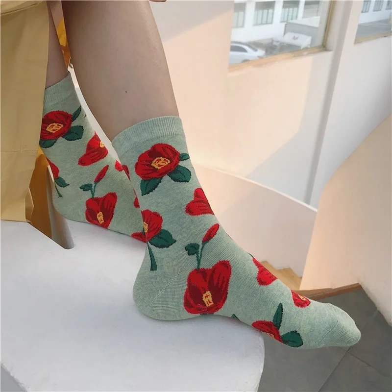 Женские носки, модные милые носки с цветочным принтом для девочек, женские винтажные длинные носки в Корейском стиле Харадзюку в стиле ретр...
Женские носки, модные милые носки с цветочным принтом для девочек, женские винтажные длинные носки в Корейском стиле Харадзюку в стиле ретр...
