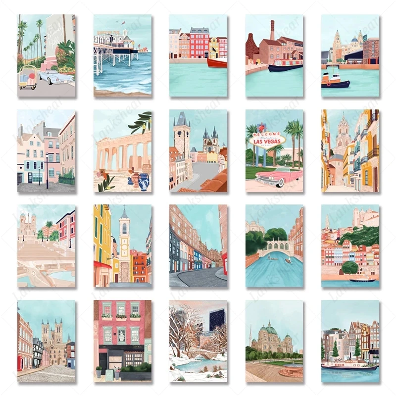 Poster City New York Landscape Canvas Painting Creative Wall Art Modular Prints Pictures Nursery Interior Home Decoration Design
Poster City New York Landscape Canvas Painting Creative Wall Art Modular Prints Pictures Nursery Interior Home Decoration Design