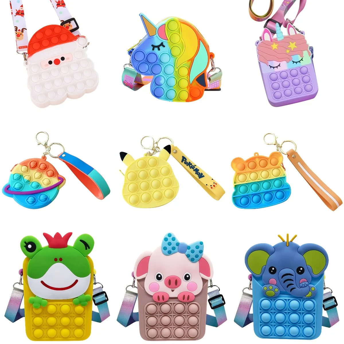 Pops its Unicorn Christmas Messenger Bag Wallet Fidget Toy Push Bubble Children Toy Pops Its Simple Dimple Relieve Fidget Toys
Pops its Unicorn Christmas Messenger Bag Wallet Fidget Toy Push Bubble Children Toy Pops Its Simple Dimple Relieve Fidget Toys