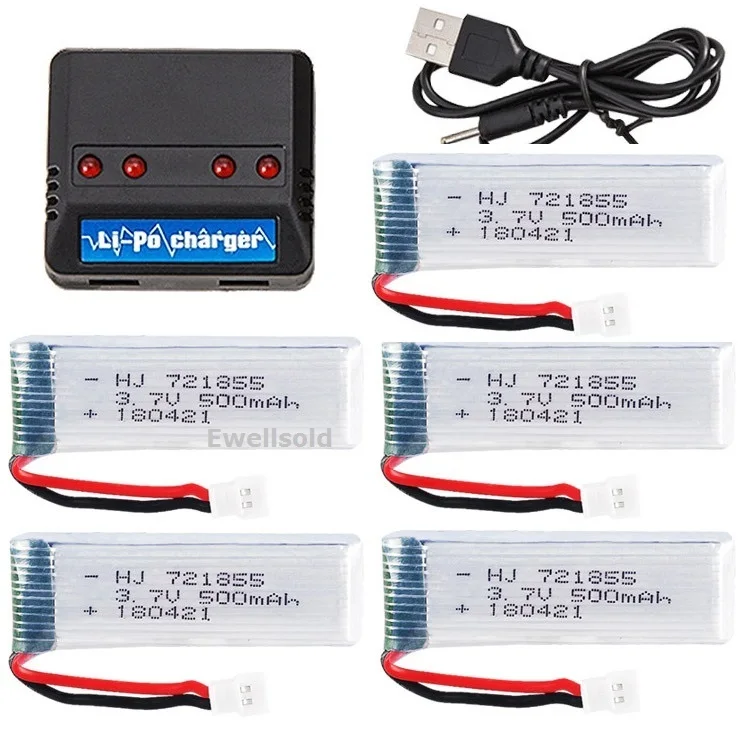 

XK K110 WLtoys V930 V966 V977 V989 /H37 E50/ X20 JXD 523 523W RC Helicopter 3.7V 500mAh Li-polymer Battery 721855