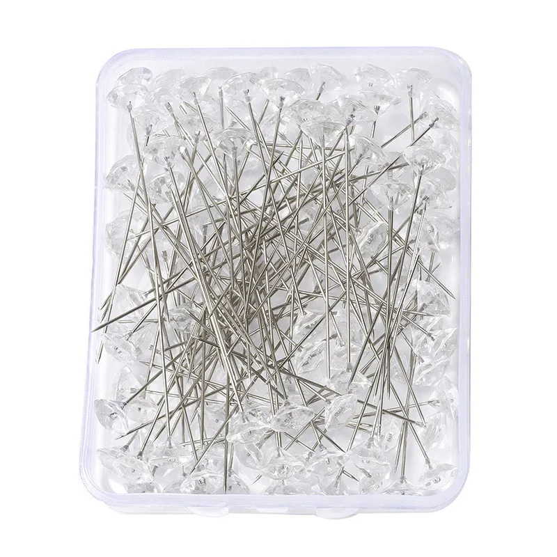 50pcs/100pcs Sparkle Diamond Pins Crystal Head End Wedding Floral Bouquet Stitching Markers Needles Garments Sewing Accessories
50pcs/100pcs Sparkle Diamond Pins Crystal Head End Wedding Floral Bouquet Stitching Markers Needles Garments Sewing Accessories