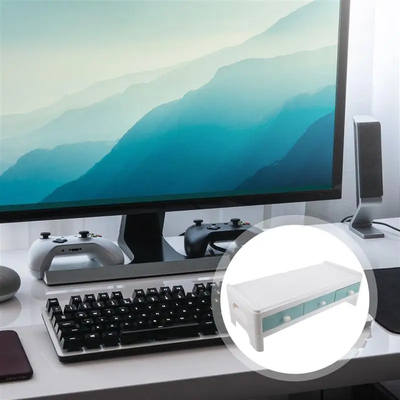 1pc Plastic Monitor Stand Desktop Computer Rack Computer Heighten Rack for Office School
1pc Plastic Monitor Stand Desktop Computer Rack Computer Heighten Rack for Office School