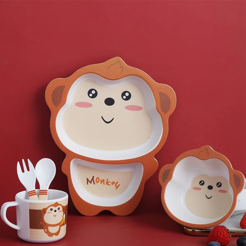 Smgslib Baby Bamboo Bowl+Spoon Feeding ableware Set Cartoon Aniaml Bee Kid Dishes Bamboo Feeding Bowl Dinner Plate Baby Bowl
Smgslib Baby Bamboo Bowl+Spoon Feeding ableware Set Cartoon Aniaml Bee Kid Dishes Bamboo Feeding Bowl Dinner Plate Baby Bowl