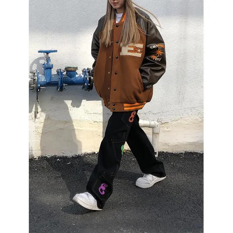 Brown Jacket Baseball Bomber Female Men Zip Up Jacket Women Clothing 2020 Harajuku Plus Size Streetwear Outerwear Goth Japanese
Brown Jacket Baseball Bomber Female Men Zip Up Jacket Women Clothing 2020 Harajuku Plus Size Streetwear Outerwear Goth Japanese