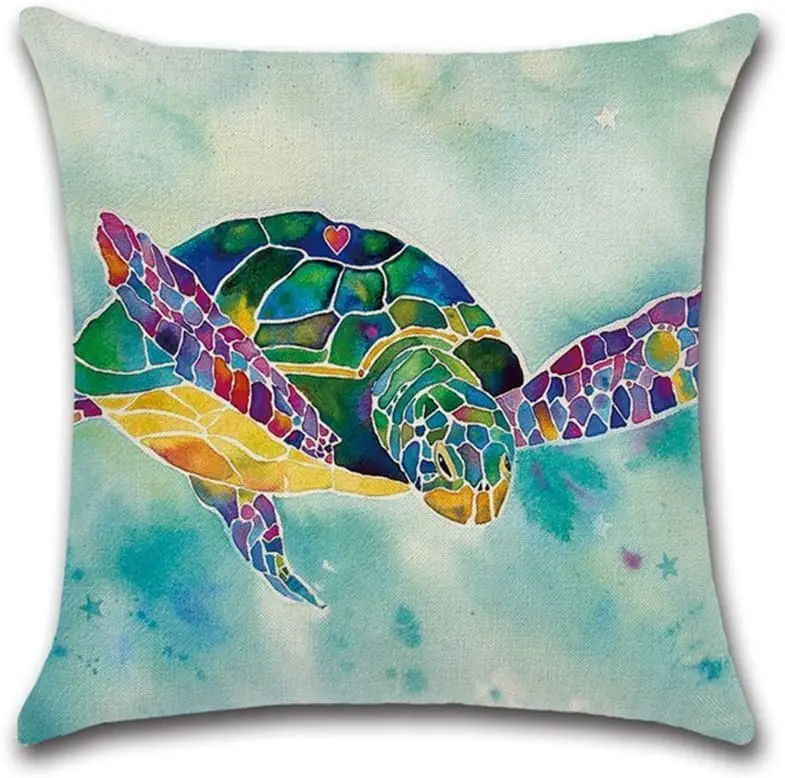Watercolor turtle sea animal pattern square pillowcase decoration durable cushion cover home accent pillowcase
Watercolor turtle sea animal pattern square pillowcase decoration durable cushion cover home accent pillowcase