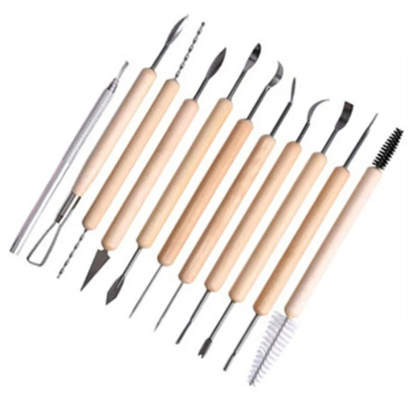 Clay sculpture pottery tools 11 pieces of laser silk knife soft pottery pottery sculpture tools
Clay sculpture pottery tools 11 pieces of laser silk knife soft pottery pottery sculpture tools