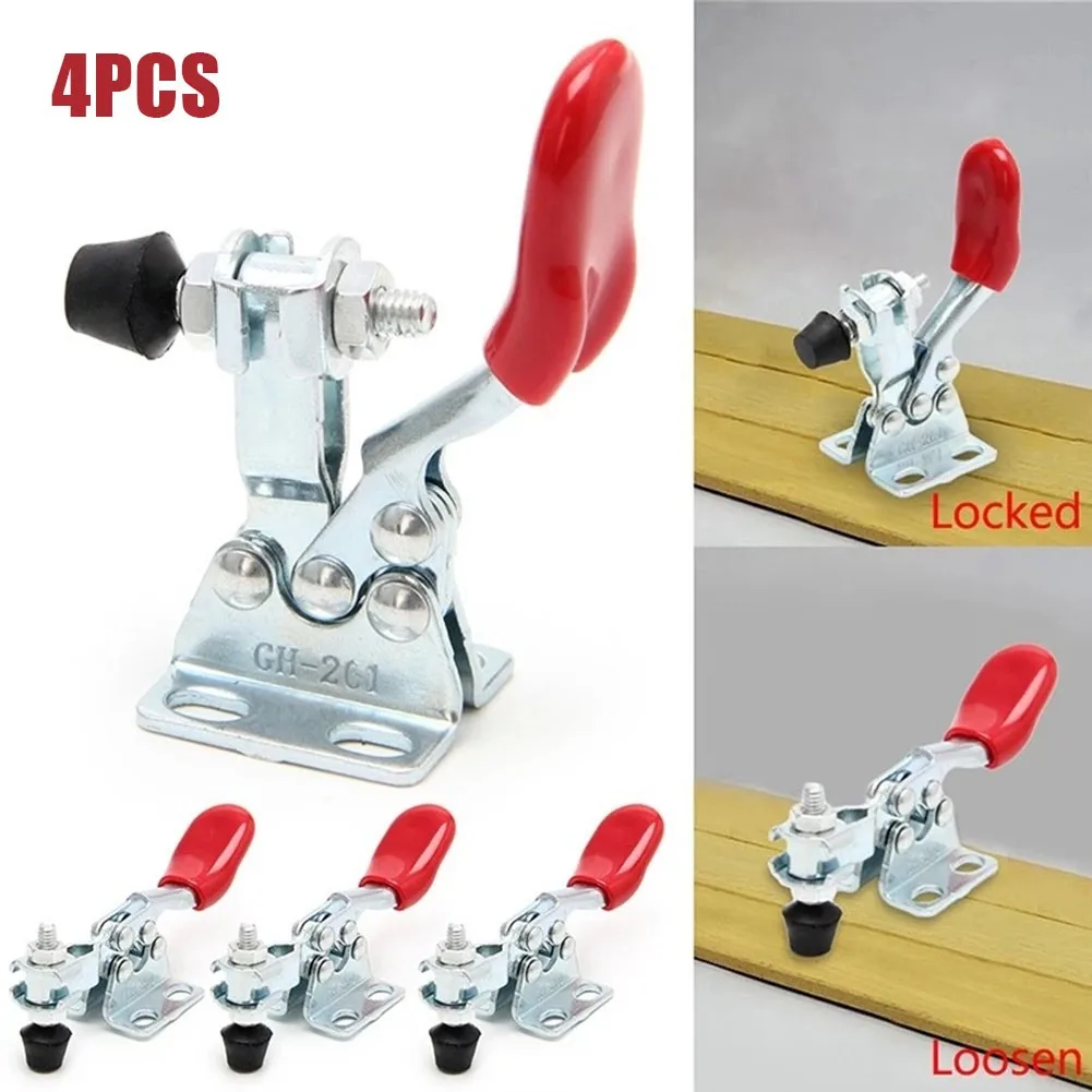 4 Pcs Welding Clamp GH-201 Horizontal Toggle Clamp Quick-Release Hand Clip 27Kg/ 60Lbs For Hand Tool Welding Jigging Repairing
4 Pcs Welding Clamp GH-201 Horizontal Toggle Clamp Quick-Release Hand Clip 27Kg/ 60Lbs For Hand Tool Welding Jigging Repairing