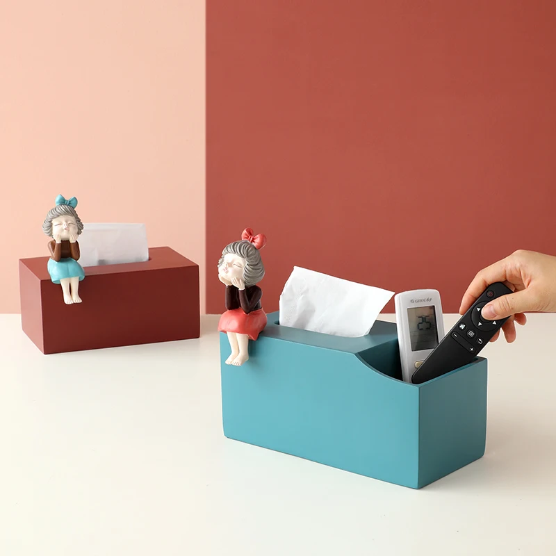 Cutey Sweet Girl Tissue Box with Storage Organizer for Home Decor Culpture Modern Art Room Decor Paper Dipenser Tissue Boxen
Cutey Sweet Girl Tissue Box with Storage Organizer for Home Decor Culpture Modern Art Room Decor Paper Dipenser Tissue Boxen