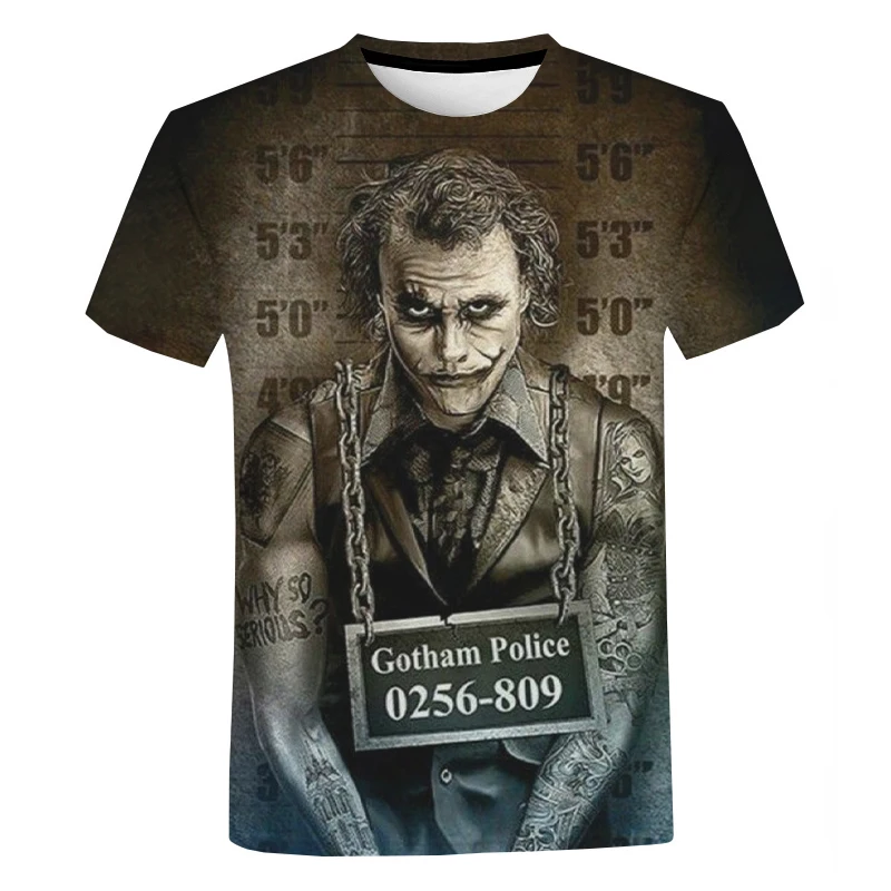 Joker T-shirts 3d Print Fashion Casual Horror Movie T-shirt Short Sleeve Clown T Shirt For Men Harajuku Streetwear Funny Tshirts
Joker T-shirts 3d Print Fashion Casual Horror Movie T-shirt Short Sleeve Clown T Shirt For Men Harajuku Streetwear Funny Tshirts