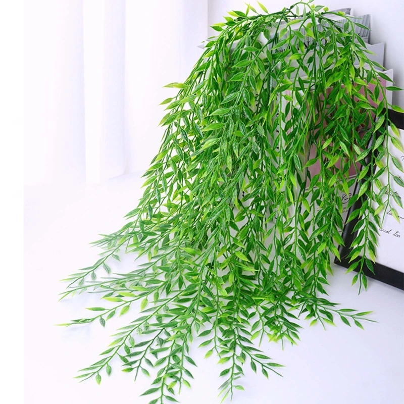 Artificial Weeping Willow Plastic Plants Greenery Leaves Fake Hanging Vine Decor
Artificial Weeping Willow Plastic Plants Greenery Leaves Fake Hanging Vine Decor