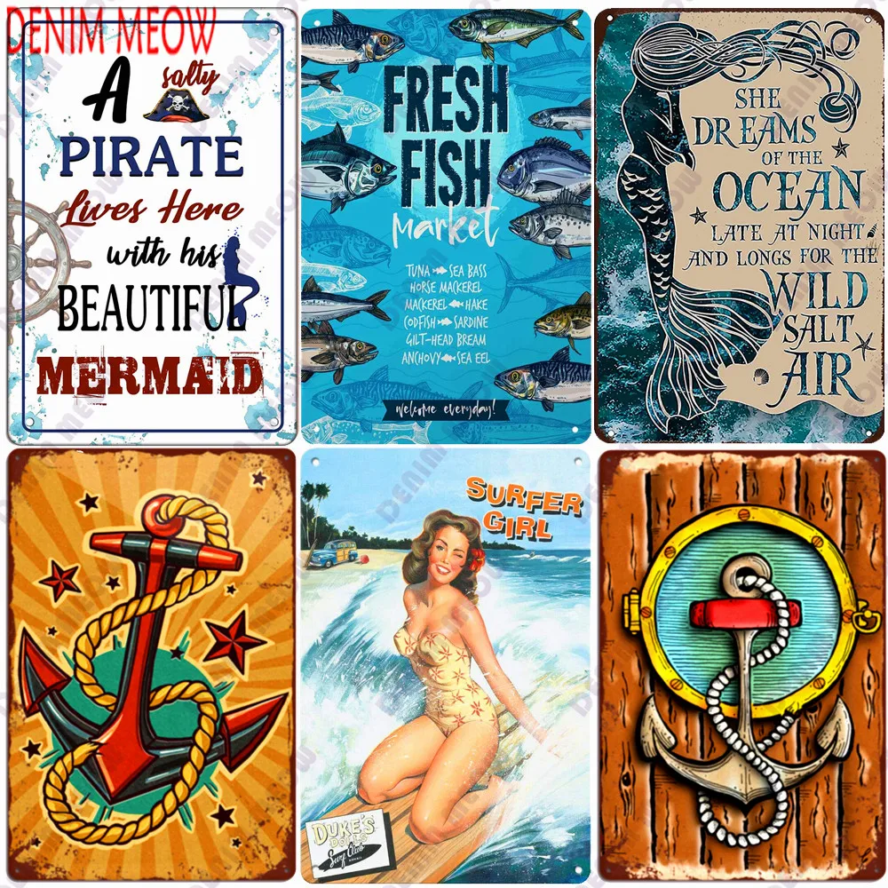 Vintage Beach Metal Tin Sign Summer Surfer Plates Girl Shabby Chic Iron Painting Anchor Posters Bar Pub Wall Art Home Decor WY43
Vintage Beach Metal Tin Sign Summer Surfer Plates Girl Shabby Chic Iron Painting Anchor Posters Bar Pub Wall Art Home Decor WY43
