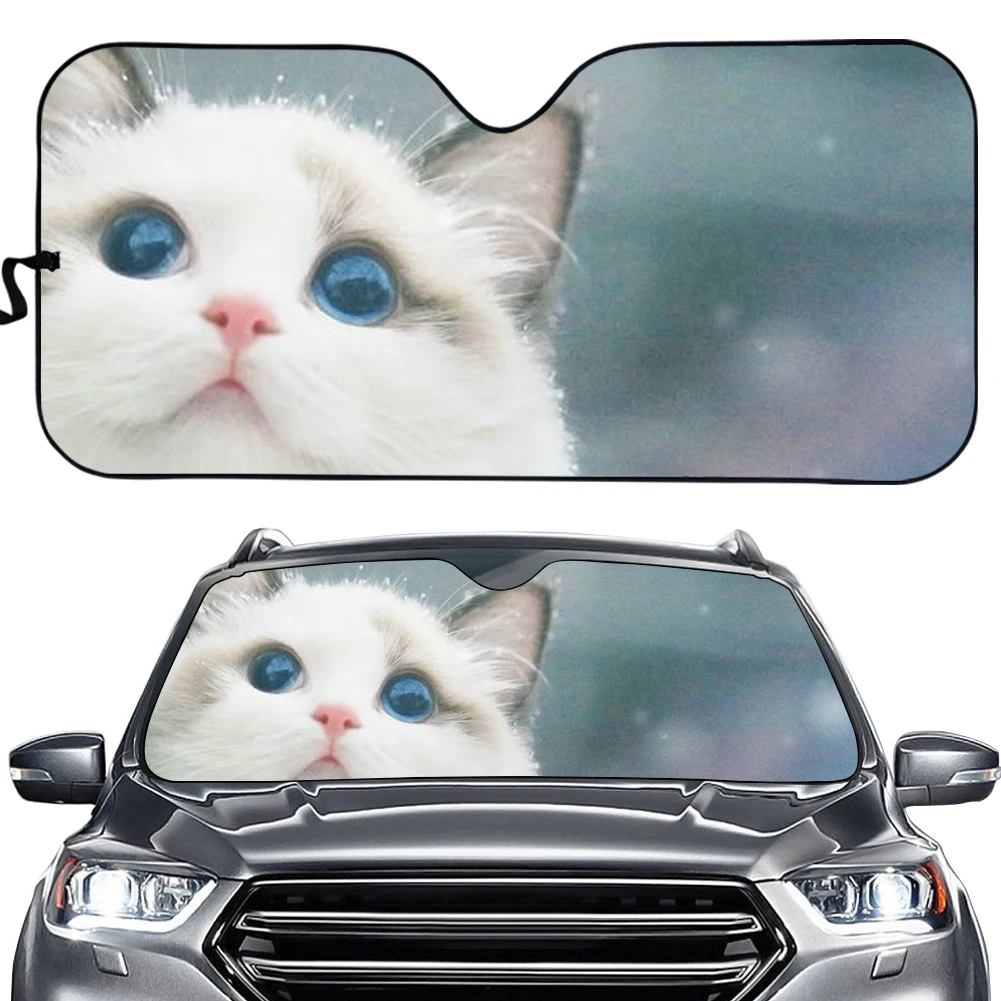 PinUp Angel Cute Cat Kitty Design Car Sun Shade for Windshield Cars Heat Reflector Foldable Vehicle SunShade Auto Protector
PinUp Angel Cute Cat Kitty Design Car Sun Shade for Windshield Cars Heat Reflector Foldable Vehicle SunShade Auto Protector
