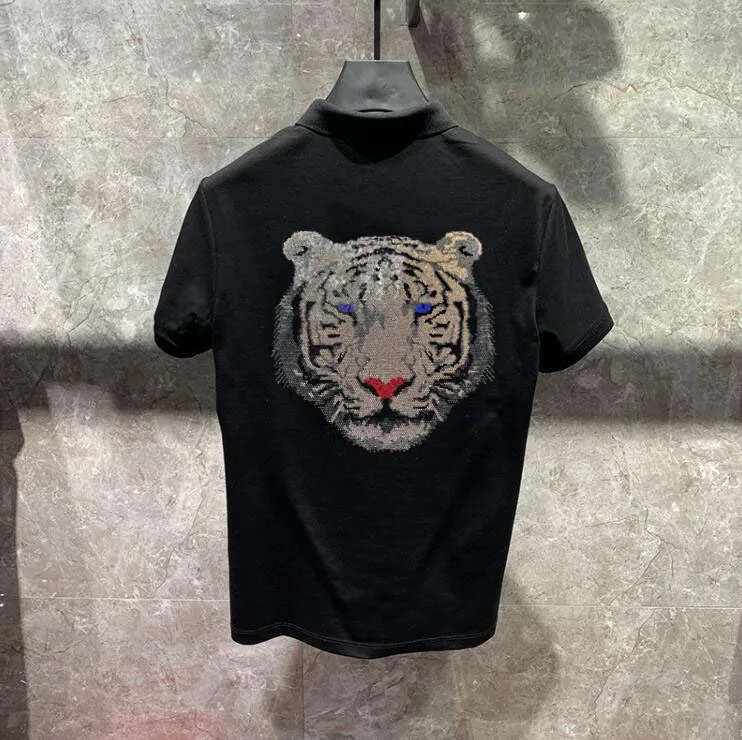 Casual Breathable Rhinestones Color Business Shirt Men Polo Shirt Hot drill New Summer Short Sleeve Turn-over Collar Slim Tops
Casual Breathable Rhinestones Color Business Shirt Men Polo Shirt Hot drill New Summer Short Sleeve Turn-over Collar Slim Tops
