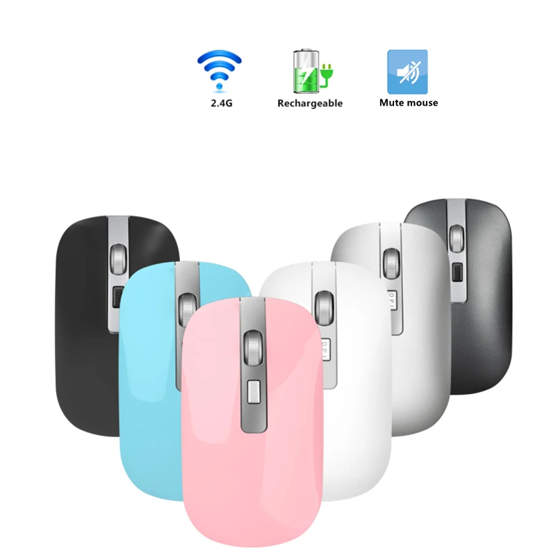 2.4G Wireless Mouse Rechargeable Mouse Noiseless Mause Mice USB Mice For PC Desktop laptop accessories Ergonomic mouse1600DPI
2.4G Wireless Mouse Rechargeable Mouse Noiseless Mause Mice USB Mice For PC Desktop laptop accessories Ergonomic mouse1600DPI