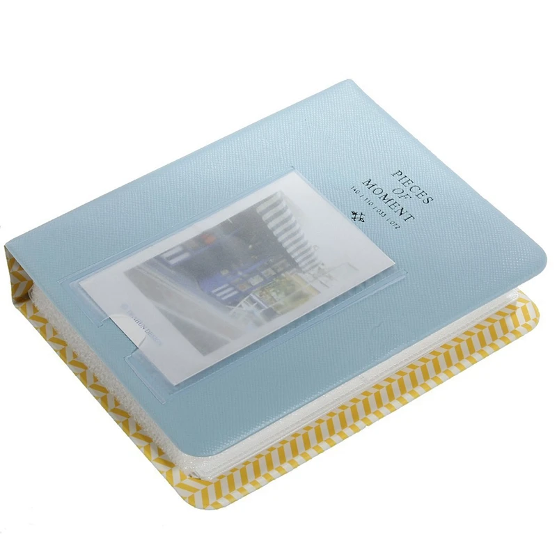 64 кармана мини-кейс для альбома хранения Polaroid фото FujiFilm Instax размер пленки-синий |