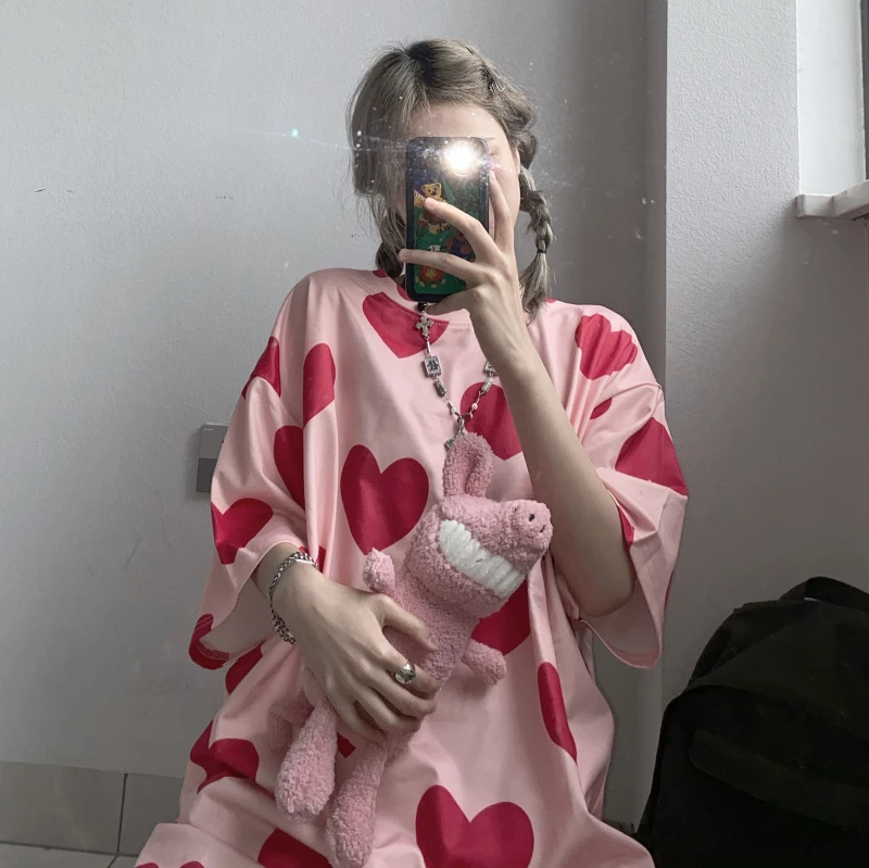 Повседневная стильная свободная Летняя женская одежда, футболки в стиле Ins, футболки в стиле оверсайз в стиле Харадзюку, хипстерская одежда ...
Повседневная стильная свободная Летняя женская одежда, футболки в стиле Ins, футболки в стиле оверсайз в стиле Харадзюку, хипстерская одежда ...