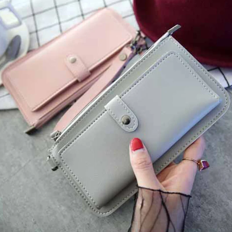 2021 Women's Fashion Wallets Purse Long Design Large Capacity Multi-Function Card Card Holder Buckle Zipper Purse Monedero Mujer
2021 Women's Fashion Wallets Purse Long Design Large Capacity Multi-Function Card Card Holder Buckle Zipper Purse Monedero Mujer