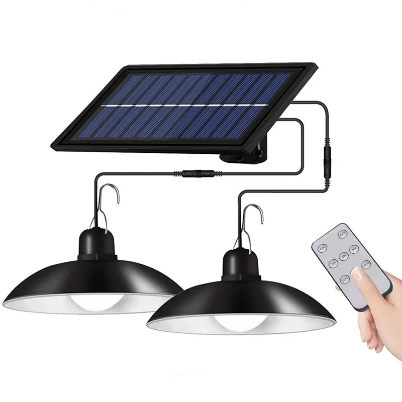Split Waterproof Double Head Solar Pendant Light Outdoor Indoor Solar Lamp With Cable Suitable for courtyard garden Decoration
Split Waterproof Double Head Solar Pendant Light Outdoor Indoor Solar Lamp With Cable Suitable for courtyard garden Decoration