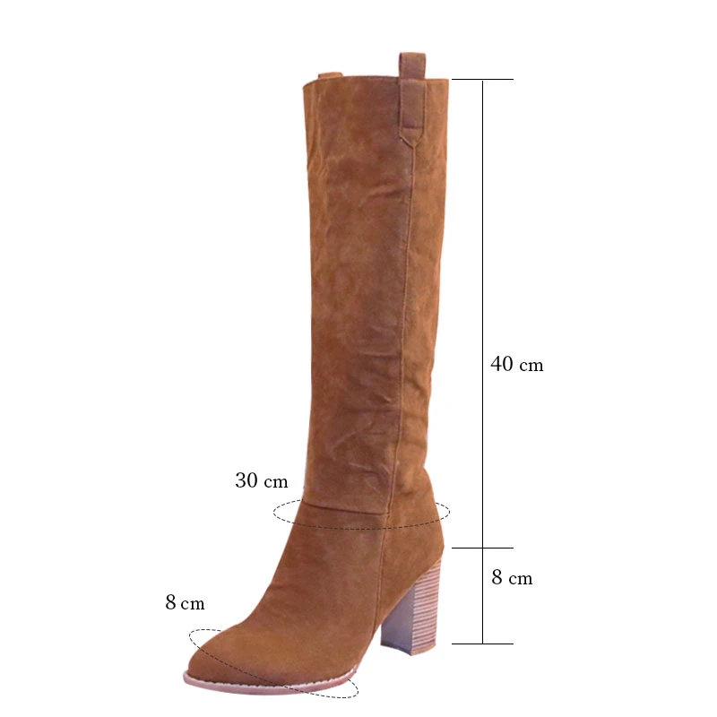 Women Sexy Knee High Boots 2020 Autumn Suede Chunky High Heel Pointed Toe Platform Fashion Female Boots Size 34-43 Western Shoes 
Women Sexy Knee High Boots 2020 Autumn Suede Chunky High Heel Pointed Toe Platform Fashion Female Boots Size 34-43 Western Shoes