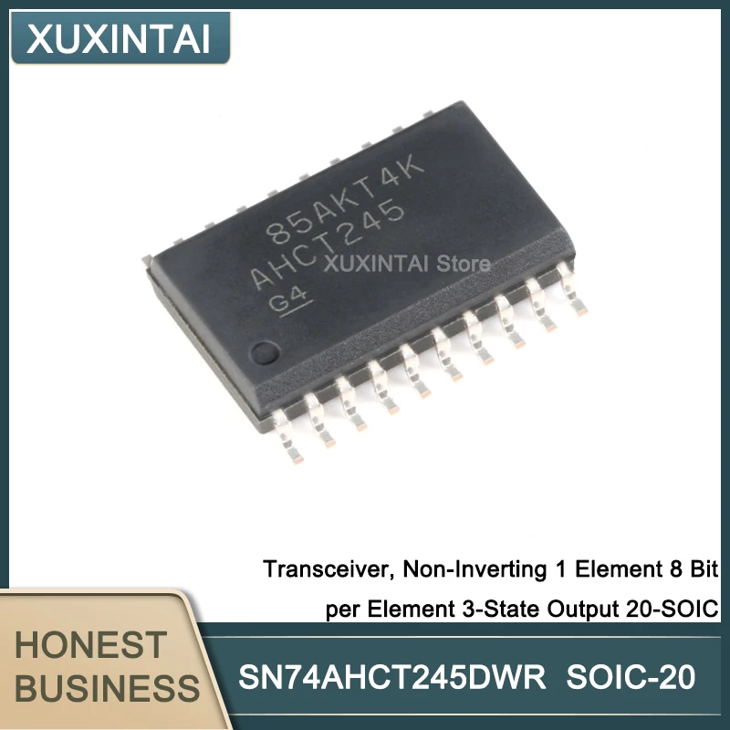 100 шт./лот SN74AHCT245DWR SN74AHCT245DWR трансивер, неинверторный 1 элемент 8 бит на элемент 3-элементный выход 20-SOIC
100 шт./лот SN74AHCT245DWR SN74AHCT245DWR трансивер, неинверторный 1 элемент 8 бит на элемент 3-элементный выход 20-SOIC