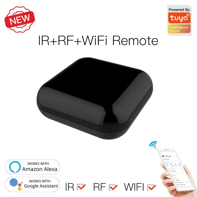 Tuya Smart Universal IR Remote Controller WiFi For Smart Home Control For TV RF DVD AC Conditioner Works With Alexa Google Home
Tuya Smart Universal IR Remote Controller WiFi For Smart Home Control For TV RF DVD AC Conditioner Works With Alexa Google Home