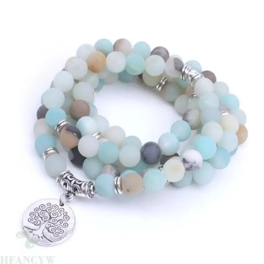 8mm Amazonite Gemstone 108 Beads Mala Bracelet natural pray Meditation spirituality Grade Chakas new Fancy Healing Buddhism
8mm Amazonite Gemstone 108 Beads Mala Bracelet natural pray Meditation spirituality Grade Chakas new Fancy Healing Buddhism