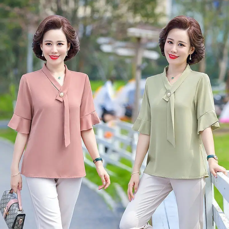 New Shirt Women Summer Solid Blouse Half Sleeve Casual Loose Tops and Blouses Streetwear Female Fashion Shirt Tops blusas mujer
New Shirt Women Summer Solid Blouse Half Sleeve Casual Loose Tops and Blouses Streetwear Female Fashion Shirt Tops blusas mujer