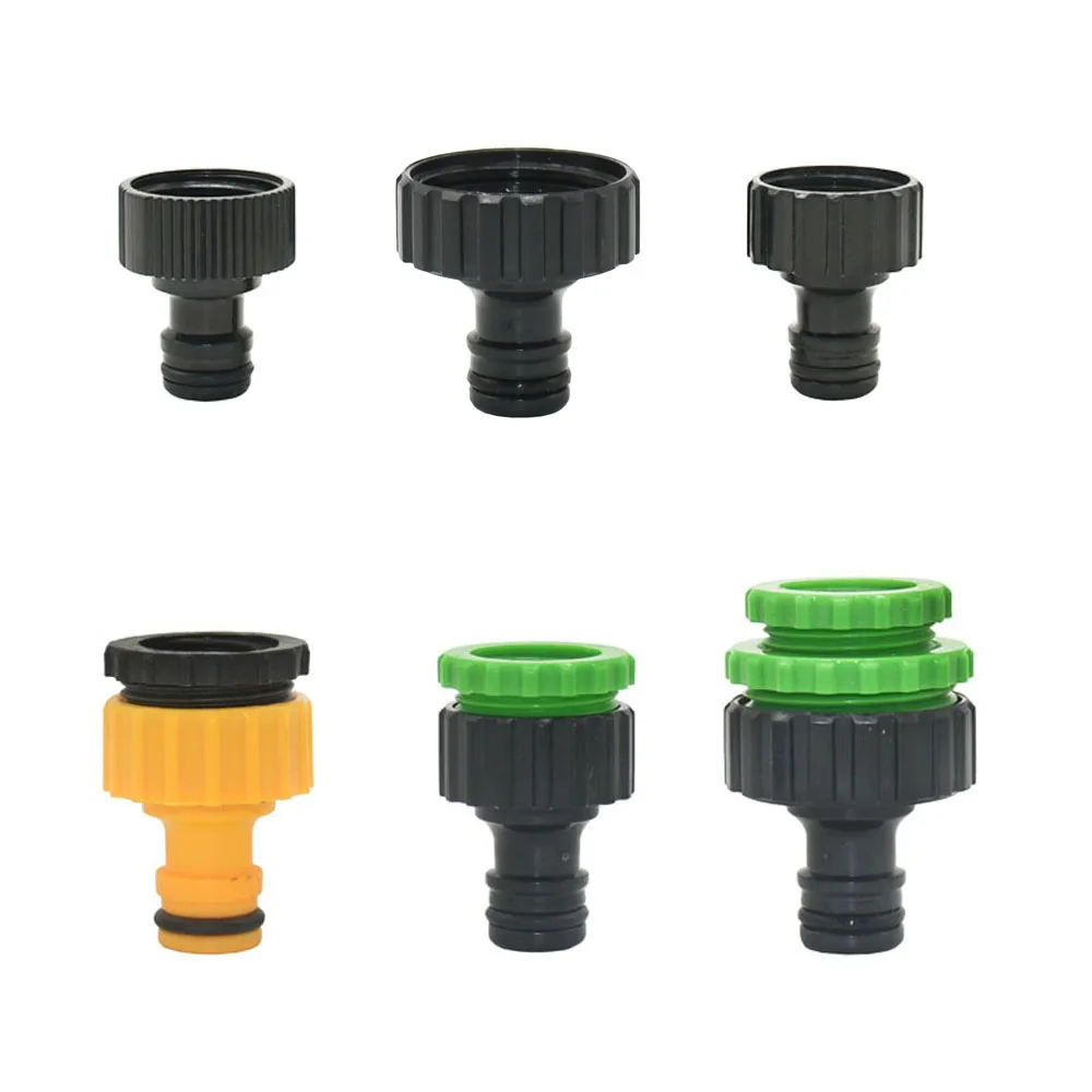 

1/2" 3/4" 1" Thread Quick Connector 16mm Nipples Garden Watering Coupler Drip Irrigation Hose Tap Connector Fittings 1 Pcs