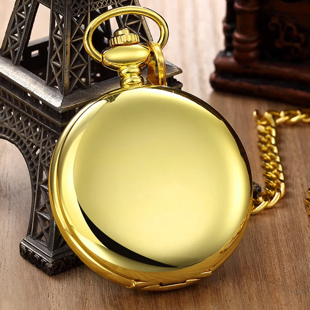 Luxury Smooth Golden Pendant Pocket FOB Watch Modern Arabic Number Analog Clock Men and Women Fashion Necklace Chain Unisex Gift
Luxury Smooth Golden Pendant Pocket FOB Watch Modern Arabic Number Analog Clock Men and Women Fashion Necklace Chain Unisex Gift