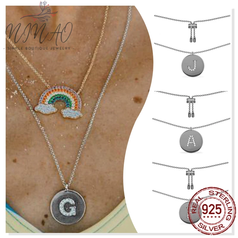 925 Sterling Silver Zircon Lettering English Letter Necklace Luxury Fashion Ins Style Temperament Design Sense High Quality
925 Sterling Silver Zircon Lettering English Letter Necklace Luxury Fashion Ins Style Temperament Design Sense High Quality