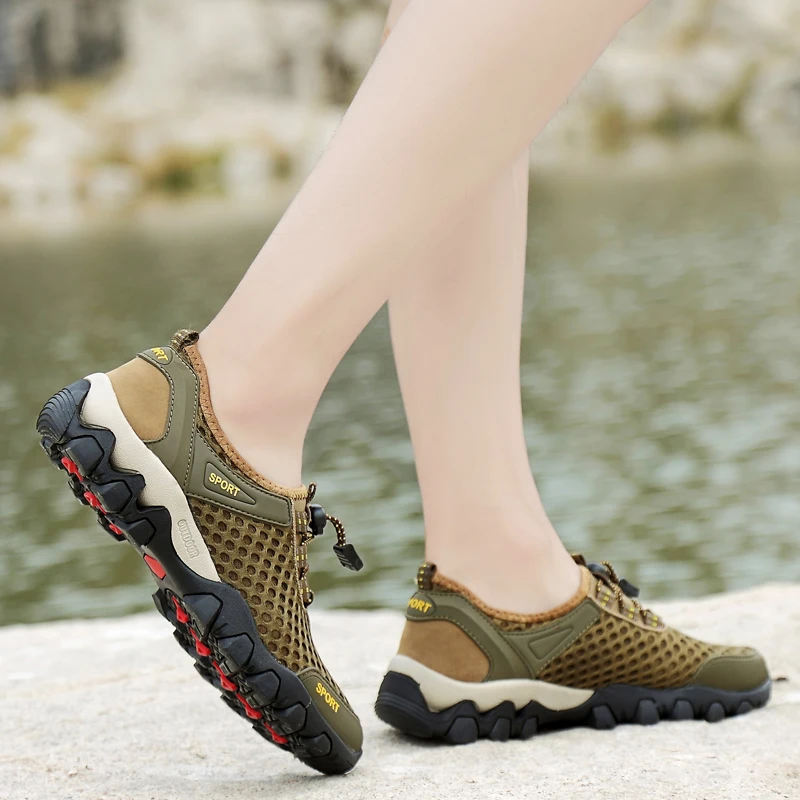 Lycra Mesh Climbing Shoes Men Water Mountain Treking Shoes Man Non-slip Breathable Camping Outdoor Sports Shoes for Men Male
Lycra Mesh Climbing Shoes Men Water Mountain Treking Shoes Man Non-slip Breathable Camping Outdoor Sports Shoes for Men Male