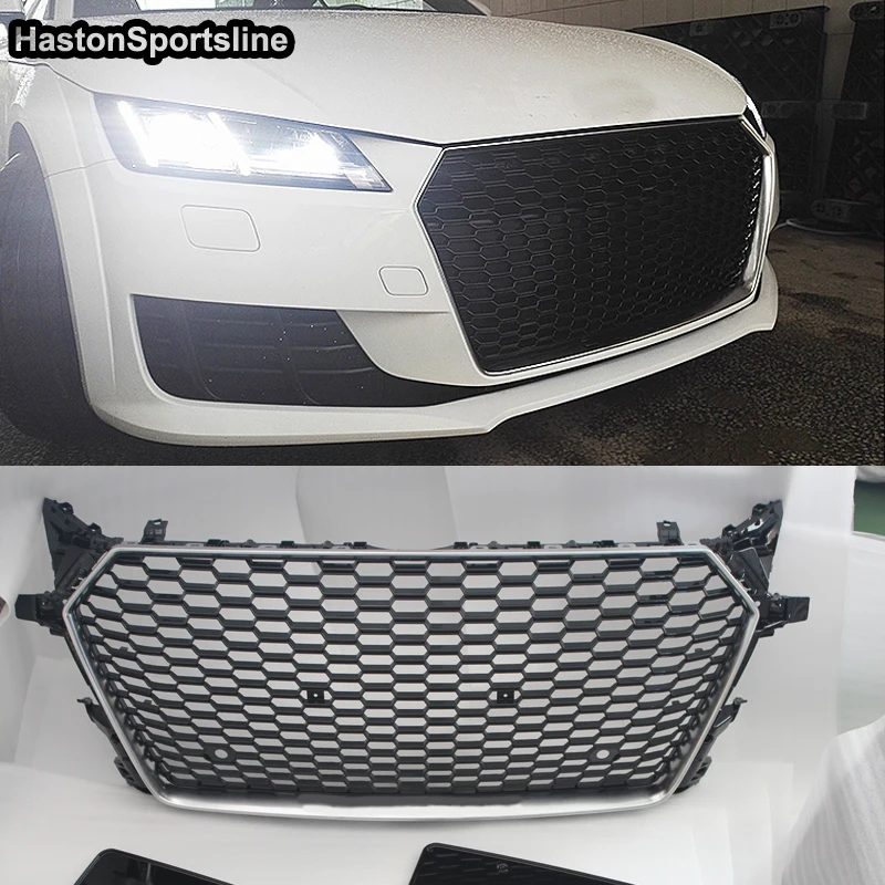 

TT TTRS Q Style гоночные грили Передняя Спортивная сотовая бленда решетка для двигателя решетка для Audi TT TTS Sline 2015-2020 автомобильные аксессуары