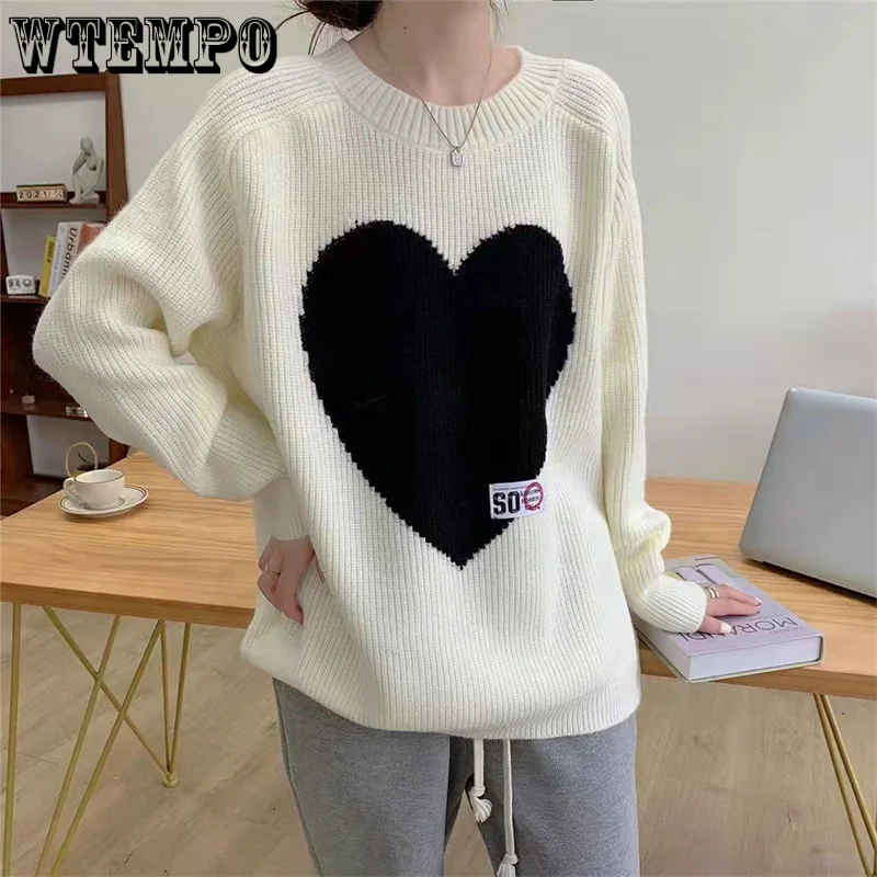 Vintage Sweaters Women Pullover Winter Patchwork Jumpers Korean Style Loose Pullover Knitwear Casual Loose Sweater Pullover
Vintage Sweaters Women Pullover Winter Patchwork Jumpers Korean Style Loose Pullover Knitwear Casual Loose Sweater Pullover