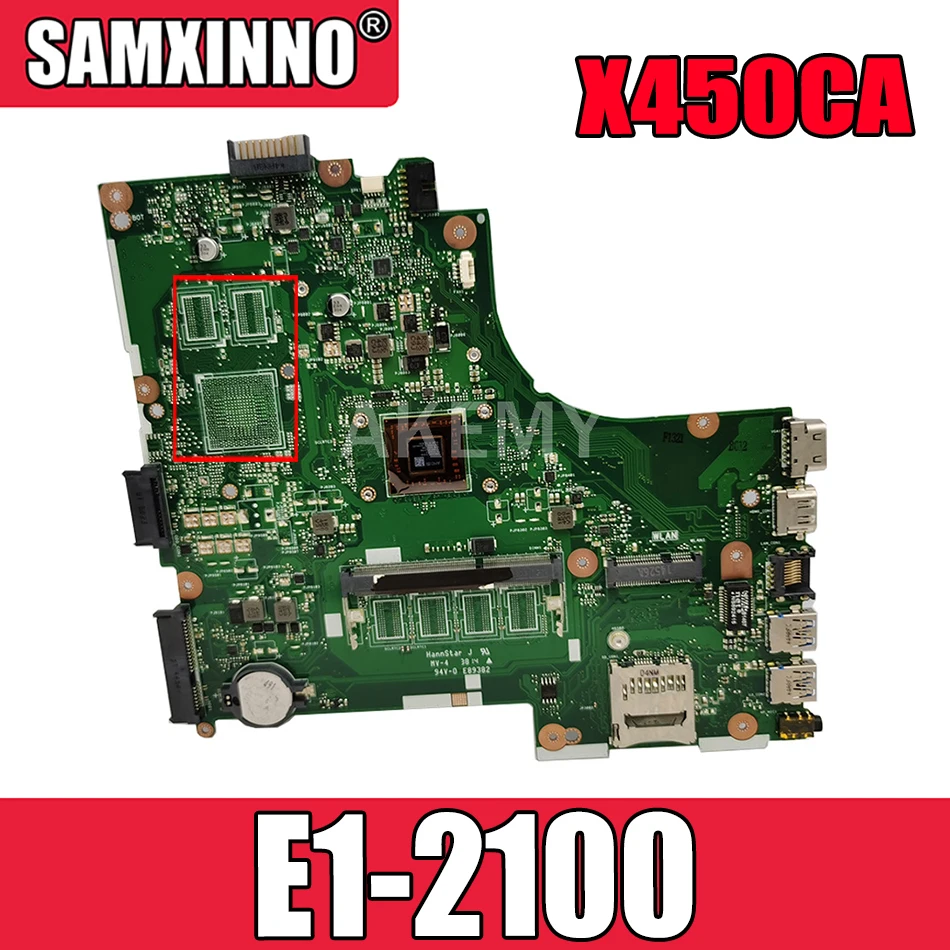Новинка! Материнская плата для ноутбука ASUS X450CC X450CA A450C X450C X452C x450VC K450C Материнская плата ноутбука W/ E1-2100-2cores
Новинка! Материнская плата для ноутбука ASUS X450CC X450CA A450C X450C X452C x450VC K450C Материнская плата ноутбука W/ E1-2100-2cores