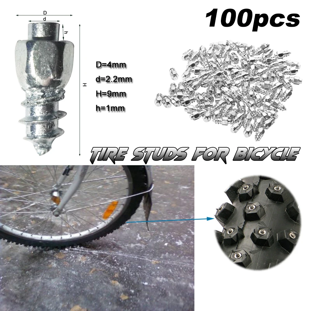 9 mm Carbide Screw Tungsten Tire Studs Snow Spikes Anti-Slip Anti-ice for Bikes/Motorcycles with Installation Tool
9 mm Carbide Screw Tungsten Tire Studs Snow Spikes Anti-Slip Anti-ice for Bikes/Motorcycles with Installation Tool