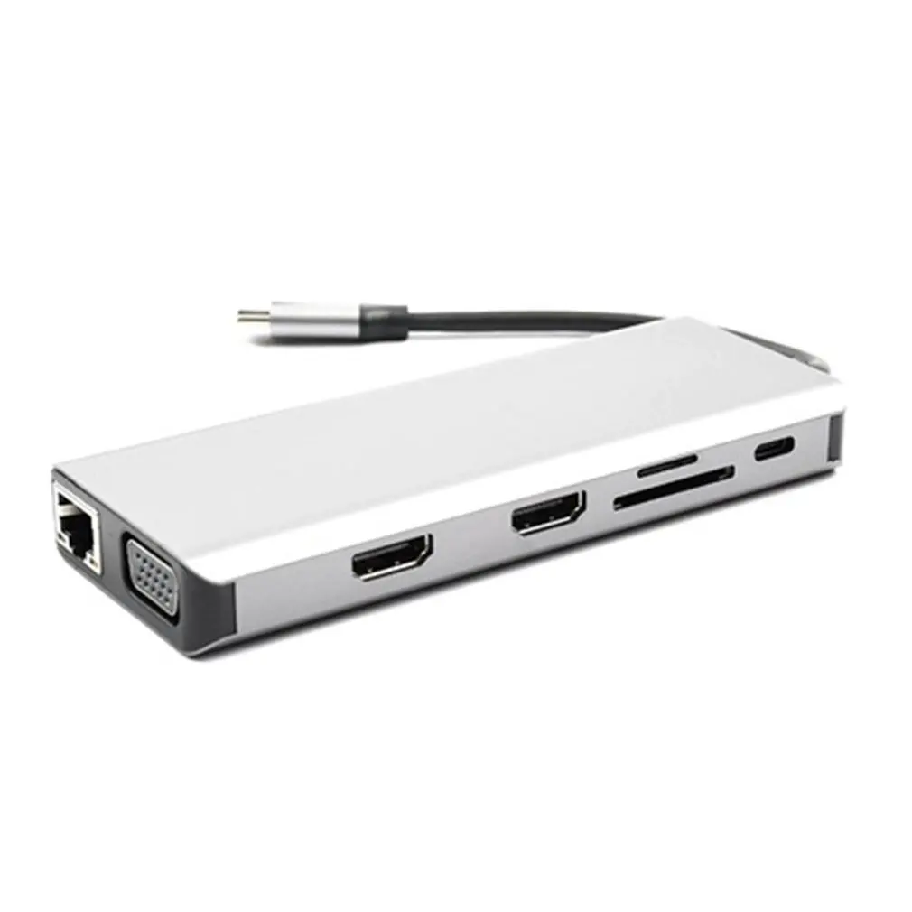 USB Type C Hub Type-C To HDMI-compatible VGA Adapter SD TF USB-C 3.0 Typec Audio Video for MacBook Pro OTG 12 in 1
USB Type C Hub Type-C To HDMI-compatible VGA Adapter SD TF USB-C 3.0 Typec Audio Video for MacBook Pro OTG 12 in 1