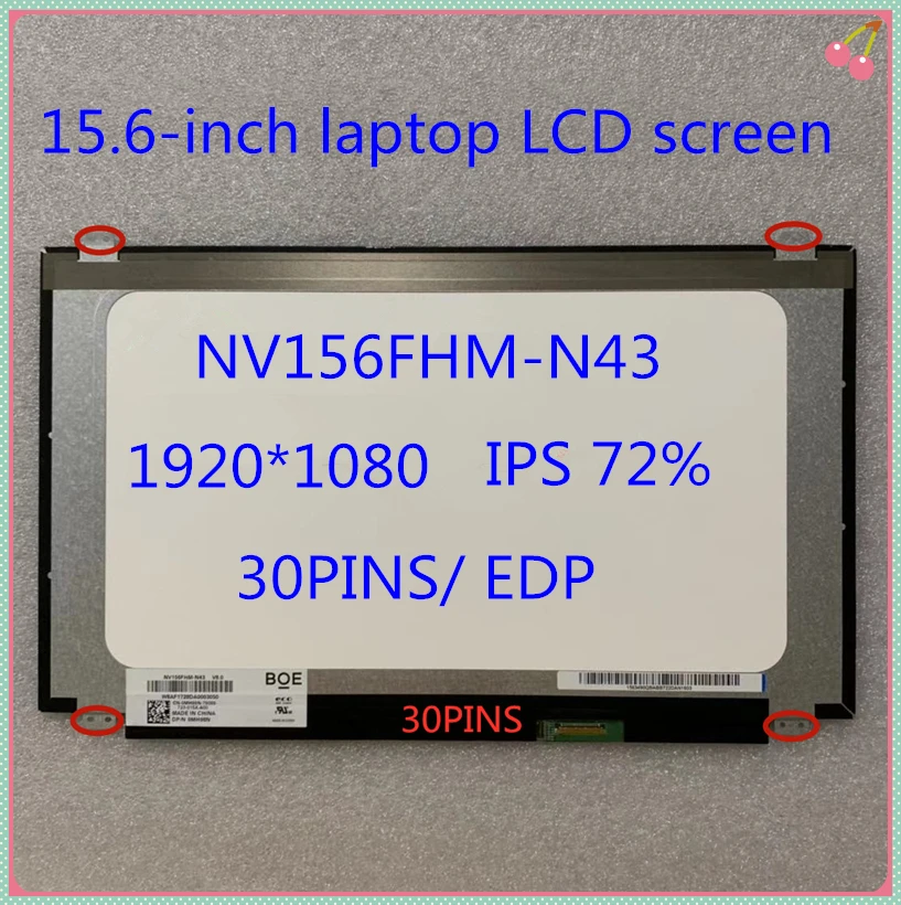 Фото 15 6 дюймовый ноутбук ЖК дисплей экран NV156FHM N43 LP156WF4 SPB1 B156HAN01.2 LTN156HL02 - купить