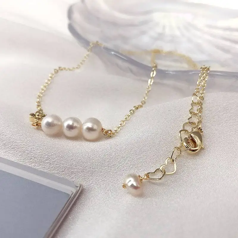 Ожерелье YXL120001 с пресноводным жемчугом с позолотой 14 к, женское простое нишевое дизайнерское ощущение, простое темпераментное ожерелье с це... 
Ожерелье YXL120001 с пресноводным жемчугом с позолотой 14 к, женское простое нишевое дизайнерское ощущение, простое темпераментное ожерелье с це...