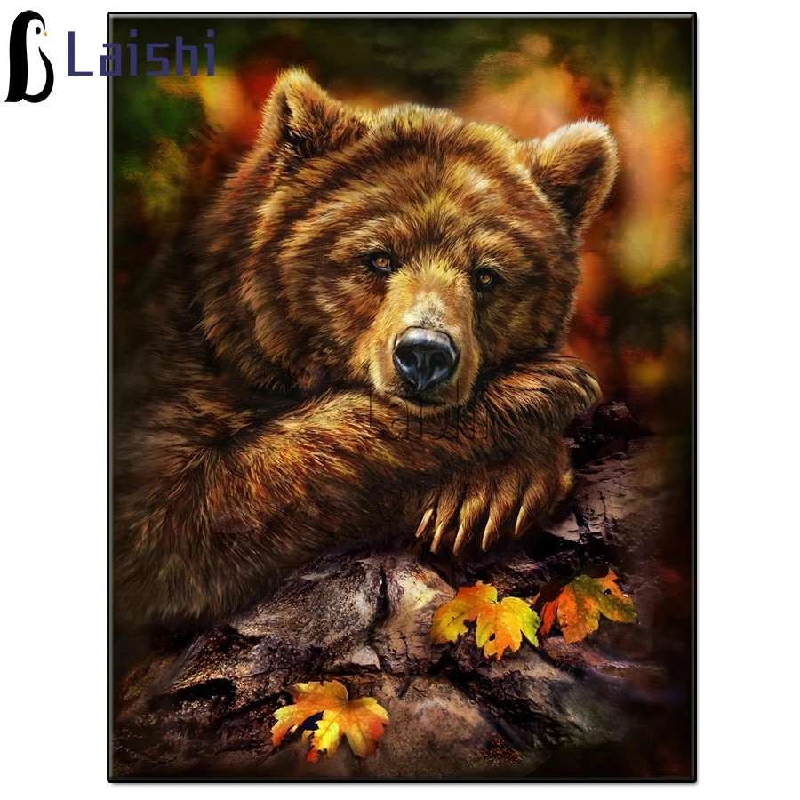 5D full Square Round Drill,5D DIY Diamond Painting animal Brown bear Diamond Embroidery Cross Stitch Rhinestone Wall Decoration
5D full Square Round Drill,5D DIY Diamond Painting animal Brown bear Diamond Embroidery Cross Stitch Rhinestone Wall Decoration