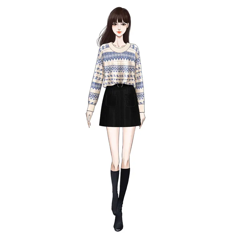 Sweater Female New Winter Loose Vintage Stripe Pullover Top Leisure Student Outside Outfit Autumn Woman 2 Pcs Set Clothing
Sweater Female New Winter Loose Vintage Stripe Pullover Top Leisure Student Outside Outfit Autumn Woman 2 Pcs Set Clothing