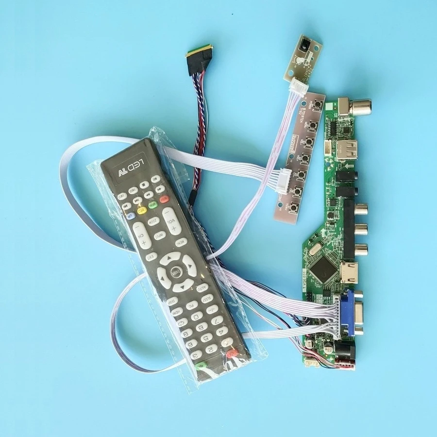 WLED 60Hz VGA USB AV display for B121EW09/LP121WX3/LTN121AT06/N121IB panel drive control board DIY kit 1280*800 LVDS 40 Pin
WLED 60Hz VGA USB AV display for B121EW09/LP121WX3/LTN121AT06/N121IB panel drive control board DIY kit 1280*800 LVDS 40 Pin