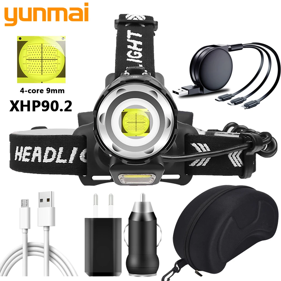 Светодиодный налобный фонарь XHP90.2, масштабируемый налобный фонарь, головной фонарик, лампы-фонарики, лампы-фонарики с аккумулятором 3*18650, Usb,...
Светодиодный налобный фонарь XHP90.2, масштабируемый налобный фонарь, головной фонарик, лампы-фонарики, лампы-фонарики с аккумулятором 3*18650, Usb,...