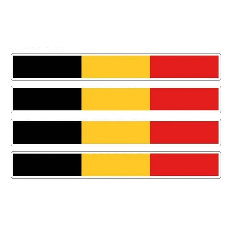 13cm x 2cm 4pcs Car Stripe Motorcycle Racing Flag Sticker Car Bumper Decal Bike Moto Tuning Belgium Car Stickers
13cm x 2cm 4pcs Car Stripe Motorcycle Racing Flag Sticker Car Bumper Decal Bike Moto Tuning Belgium Car Stickers