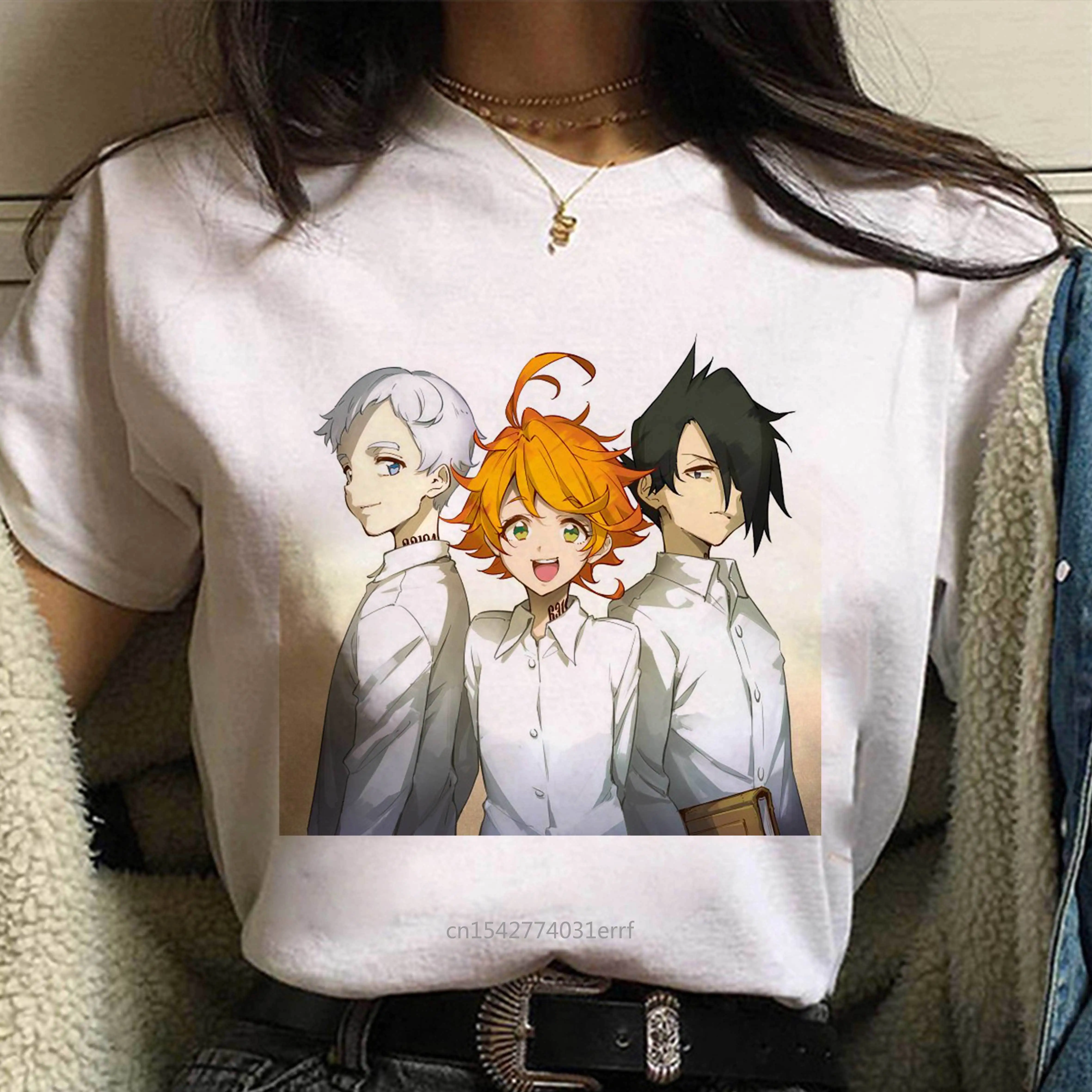 The Promised Neverland Graphic Print T-shirt Women Harajuku Aesthetic White Tops New Summer Vogue T Shirt
The Promised Neverland Graphic Print T-shirt Women Harajuku Aesthetic White Tops New Summer Vogue T Shirt