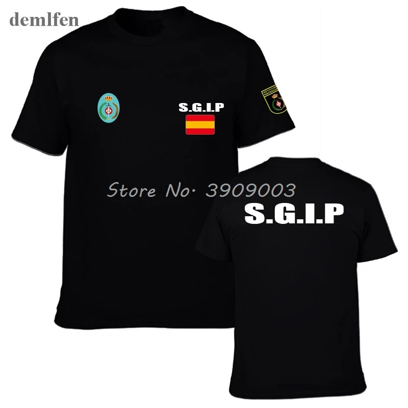 Espana Policia "prison officer" from Spain Special Forces Print T-shirt Men's Cotton Short Sleeve Shirts Cool Tops Tees
Espana Policia "prison officer" from Spain Special Forces Print T-shirt Men's Cotton Short Sleeve Shirts Cool Tops Tees