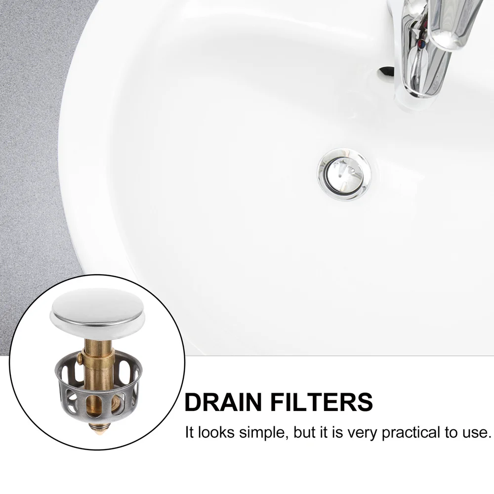 2pcs Basin Sink Drain Stopper Bathroom Strainer Wash Basin Bounce Drain Filter
2pcs Basin Sink Drain Stopper Bathroom Strainer Wash Basin Bounce Drain Filter