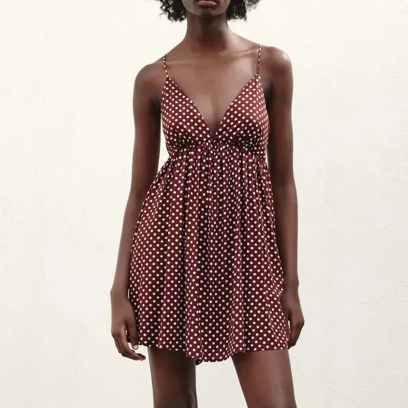 2021 Slip Dress Woman Polka Dot Mini Dress Women Summer Sundresses Ladies Sexy Backless Strap Short Dresses for women party Bow
2021 Slip Dress Woman Polka Dot Mini Dress Women Summer Sundresses Ladies Sexy Backless Strap Short Dresses for women party Bow