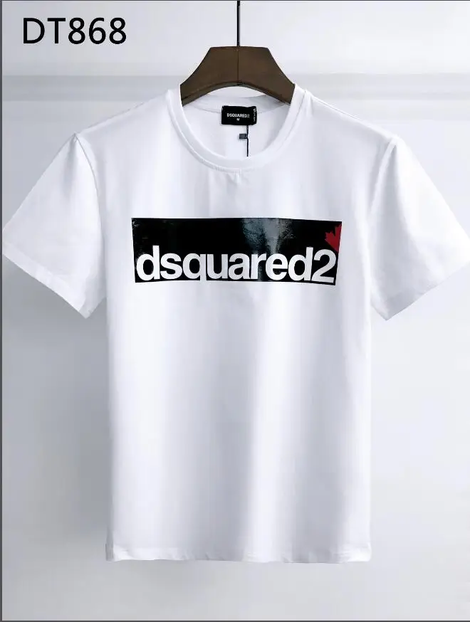 Genuine Dsquared2- men and women dsq graphic print T-shirt couple cotton DT868 | Мужская одежда